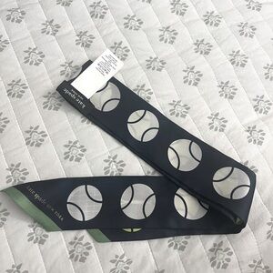 Tennis Silk Skinny Scarf